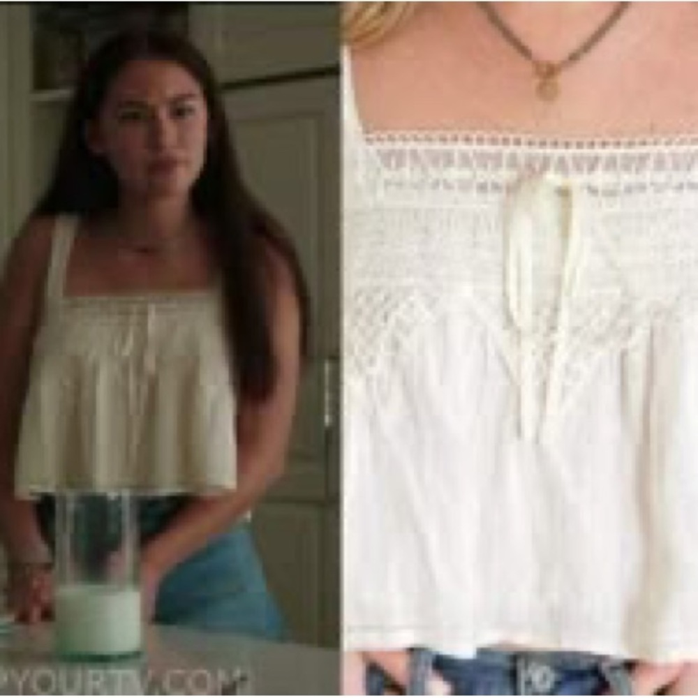 The summer i turned pretty white crochet top